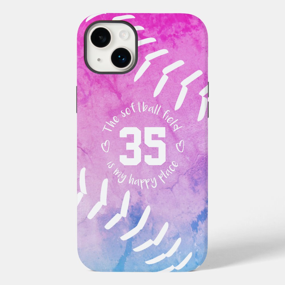 the softball field is my happy place case mate iphone case rc99c67a70a7f45029402744bc0a9a8ed s0dnz 1000 - Softball Gifts