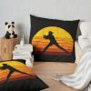 Softball Pitcher Girl Throw Pillow Official Softball Merch