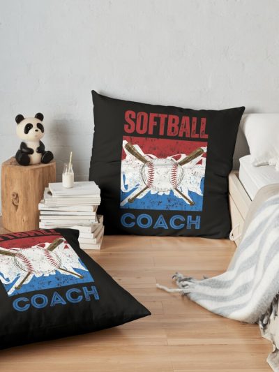 Softball Throw Pillow Official Softball Merch