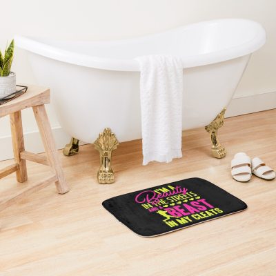 Softball - I'M A Softball Beast In My Cleats Bath Mat Official Softball Merch