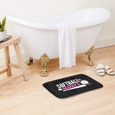 Softball Sisters Bath Mat Official Softball Merch