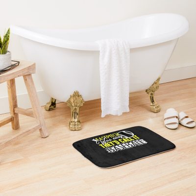 Softball - If Fastpitch Was Easy Bath Mat Official Softball Merch