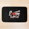 Love Softball Bath Mat Official Softball Merch