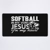 Softball - Softball In My Veins Mouse Pad Official Softball Merch