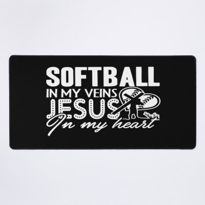 Softball - Softball In My Veins Mouse Pad Official Softball Merch