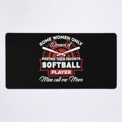 I Am A Softball Player Mom Mouse Pad Official Softball Merch