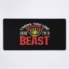 Softball Quote I Hope You Like Animals Cause I'M A Beast Mouse Pad Official Softball Merch