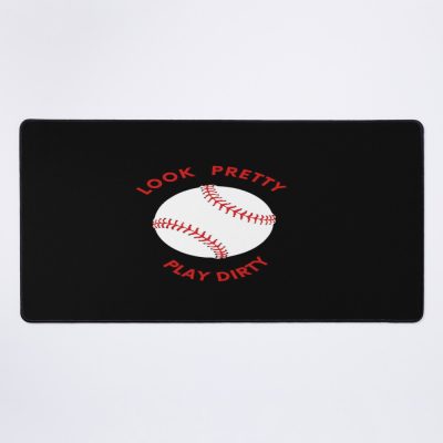 Look Pretty Play Dirty Softball Mom Mouse Pad Official Softball Merch