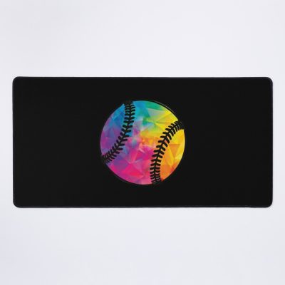 Geometric Softball Cool Shape Low Poly Softball Gifts Mouse Pad Official Softball Merch