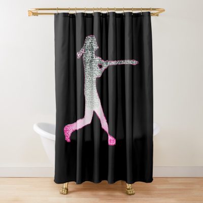 Softball Star Shower Curtain Official Softball Merch