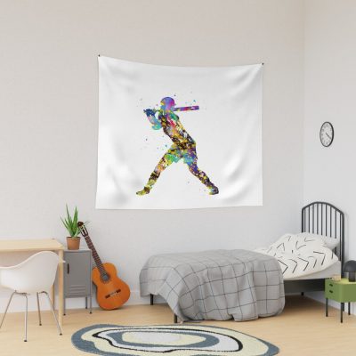 Girl Softball Player Tapestry Official Softball Merch