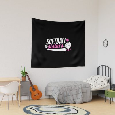 Softball Sisters Tapestry Official Softball Merch