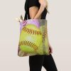 womens softball tote bag with custom name r387edcd34a9f4050bcf60f889f405541 eehl5 8byvr 1000 - Softball Gifts