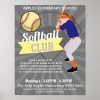 softball club tournament school sports poster r058c79e5d4184985a8942612fe55b56e wvw 8byvr 1000 - Softball Gifts