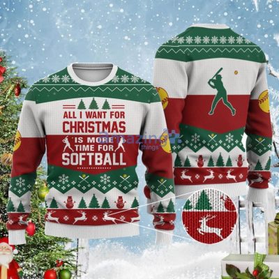 all i want for christmas is softball christmas gift ugly christmas sweater 1024x1024 1 - Softball Gifts