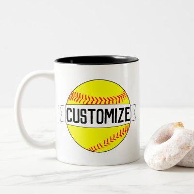 softball custom team name and color sports fan two tone coffee mug r189dc6d268b34627bfe8a56d95d066b6 kz9a0 1000 - Softball Gifts