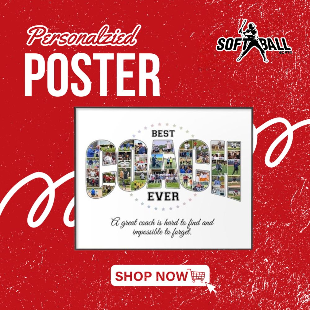 Softball Gifts Personalized Poster